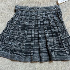 Gray and black Women's Skirt size small.  Sweater warm material. Cute/ cozy NWT